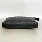 Gucci Shoulder Bag Jumbo GG Leather Black Silver — view 3