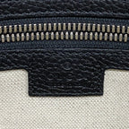 Gucci Shoulder Bag Jumbo GG Leather Black Silver — view 5