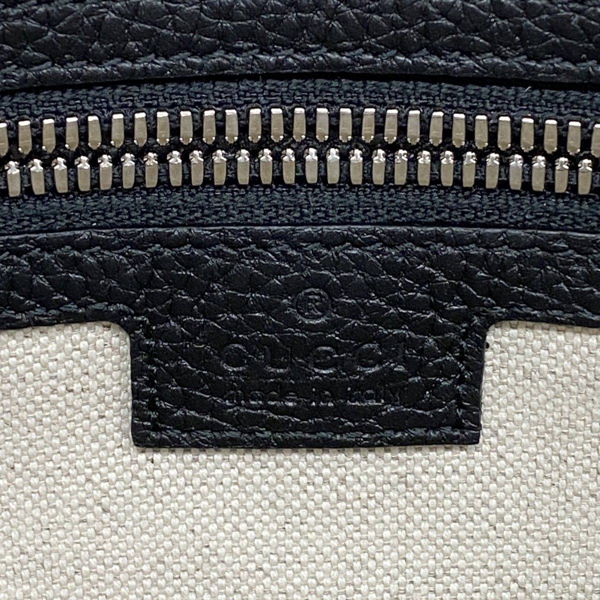 Gucci Shoulder Bag Jumbo GG Leather Black Silver — view 5