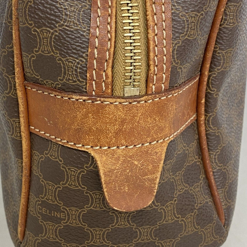 Celine Handbag Macadam Brown Gold — view 9