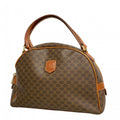 Celine Handbag Macadam Brown Gold