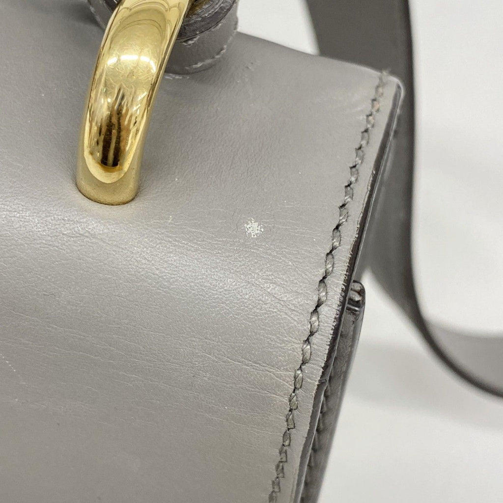 Gucci Shoulder Bag Sylvie Leather Gray Gold — view 8