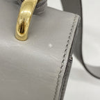 Gucci Shoulder Bag Sylvie Leather Gray Gold — view 8