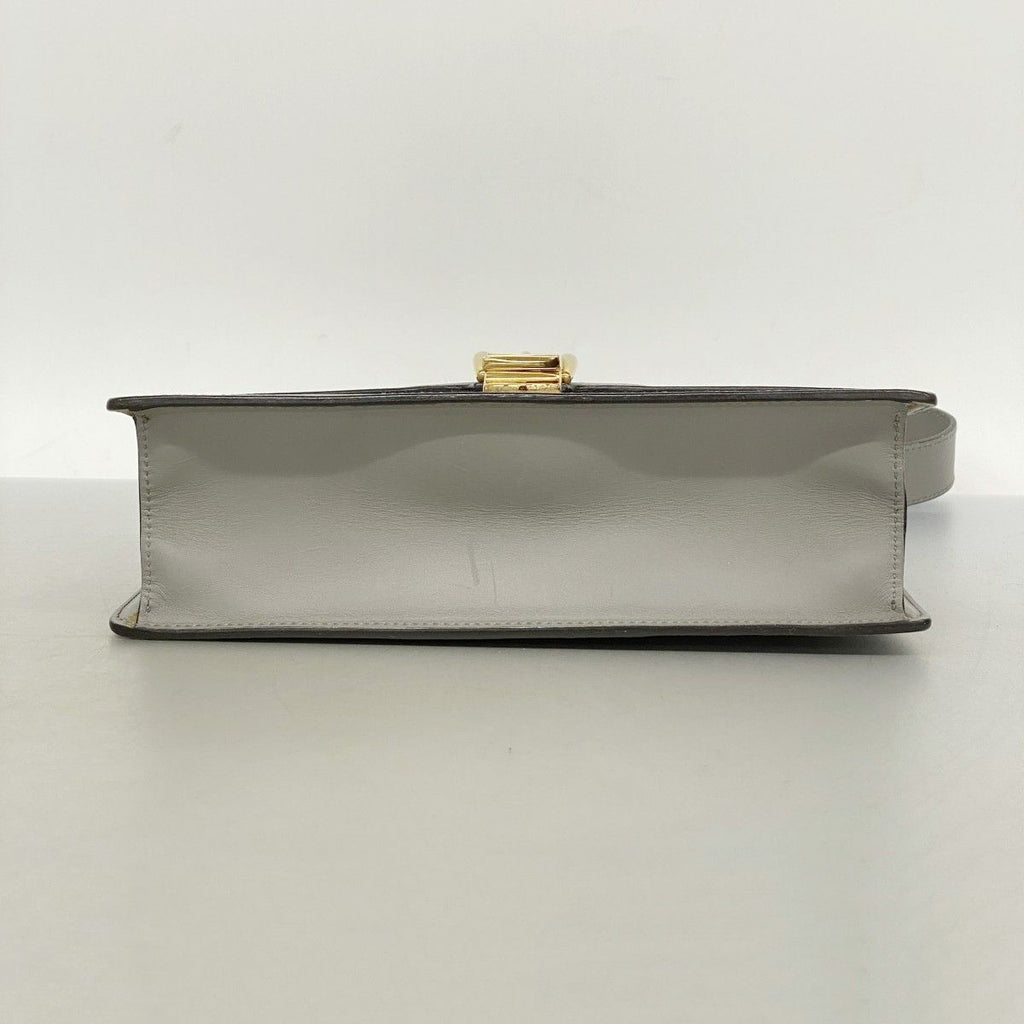 Gucci Shoulder Bag Sylvie Leather Gray Gold — view 3