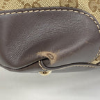 Gucci Tote Interlocking GG Canvas Brown Champagne Gold — view 6
