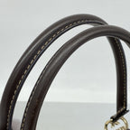 Gucci Tote Interlocking GG Canvas Brown Champagne Gold — view 8