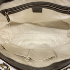 Gucci Tote Interlocking GG Canvas Brown Champagne Gold — view 4