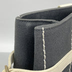 Chanel Tote Choco Bar Canvas Gray Champagne Gold — view 7