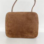 Chanel Handbag Suede Brown Silver — view 9