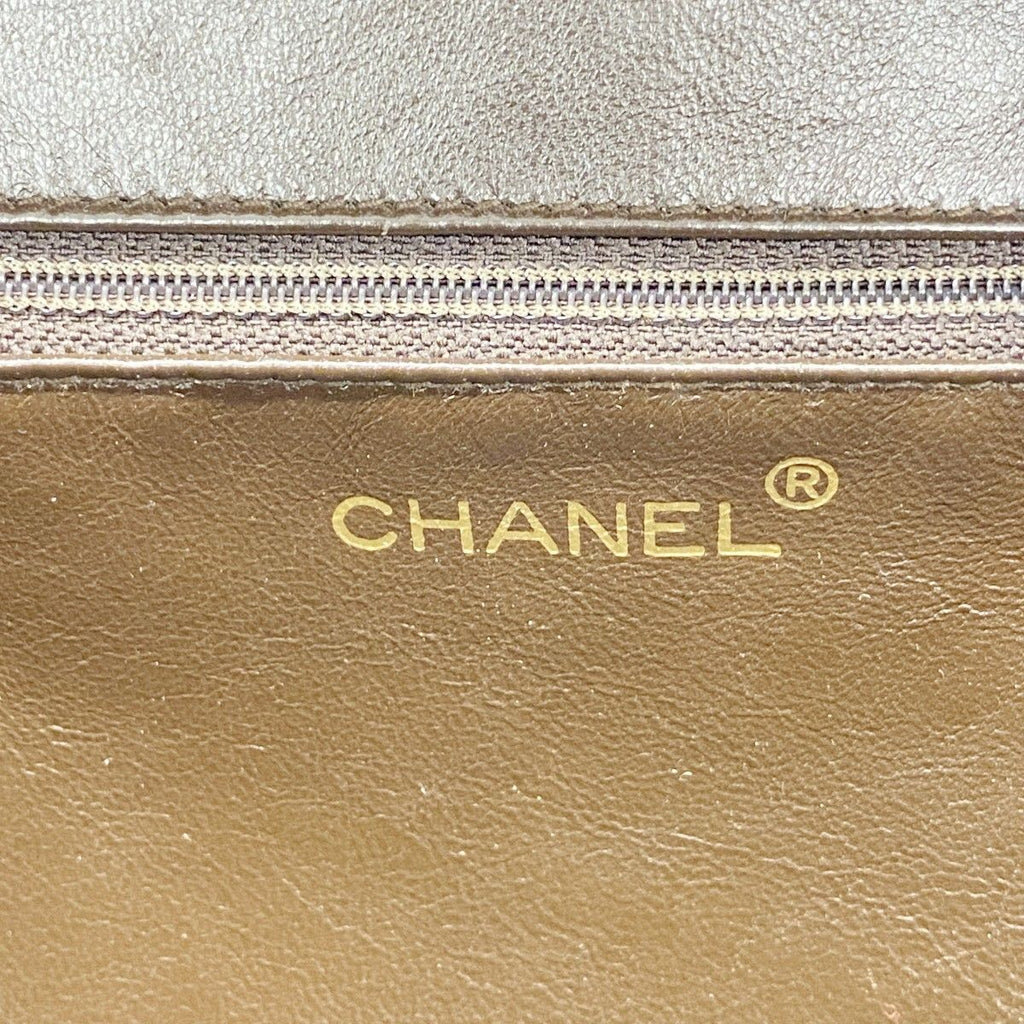 Chanel Handbag Suede Brown Silver — view 5