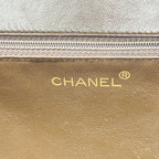 Chanel Handbag Suede Brown Silver — view 5