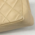 Chanel Shoulder Bag Mini Quilted Lambskin Beige Gold — view 6