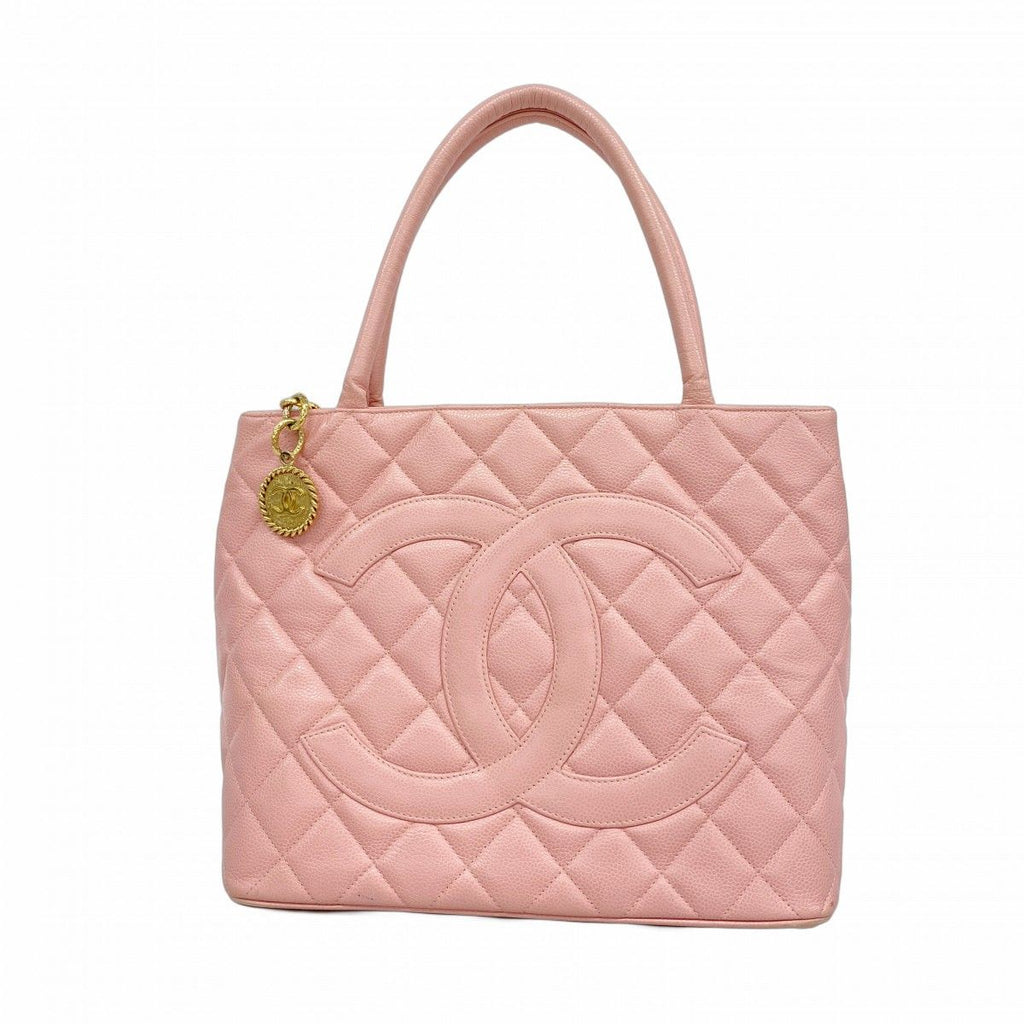 Chanel Tote Reissue Caviar Leather Pink Gold