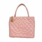 Chanel Tote Reissue Caviar Leather Pink Gold