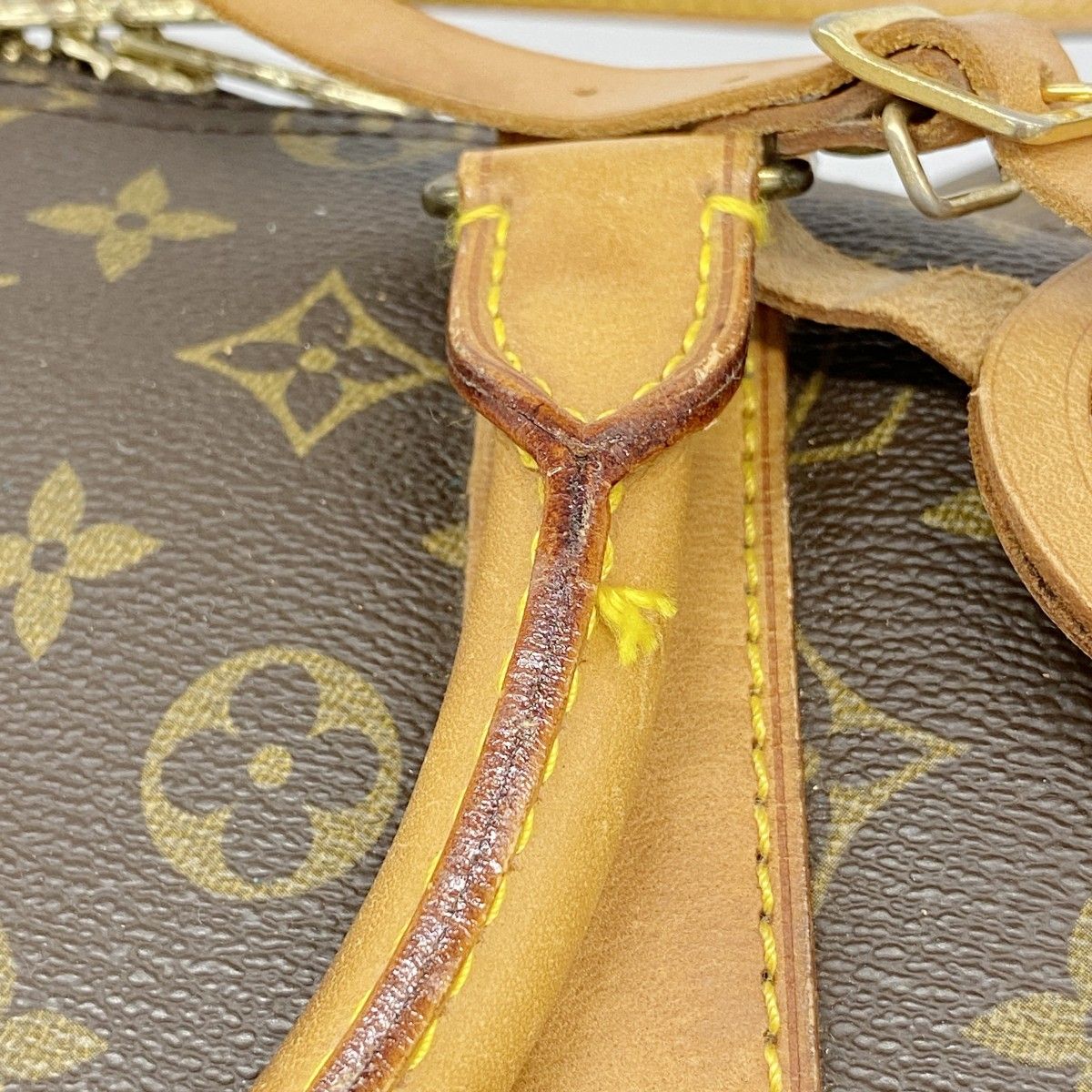 Louis Vuitton Boston Bag Monogram Keepall Bandouliere 55 Brown — view 9