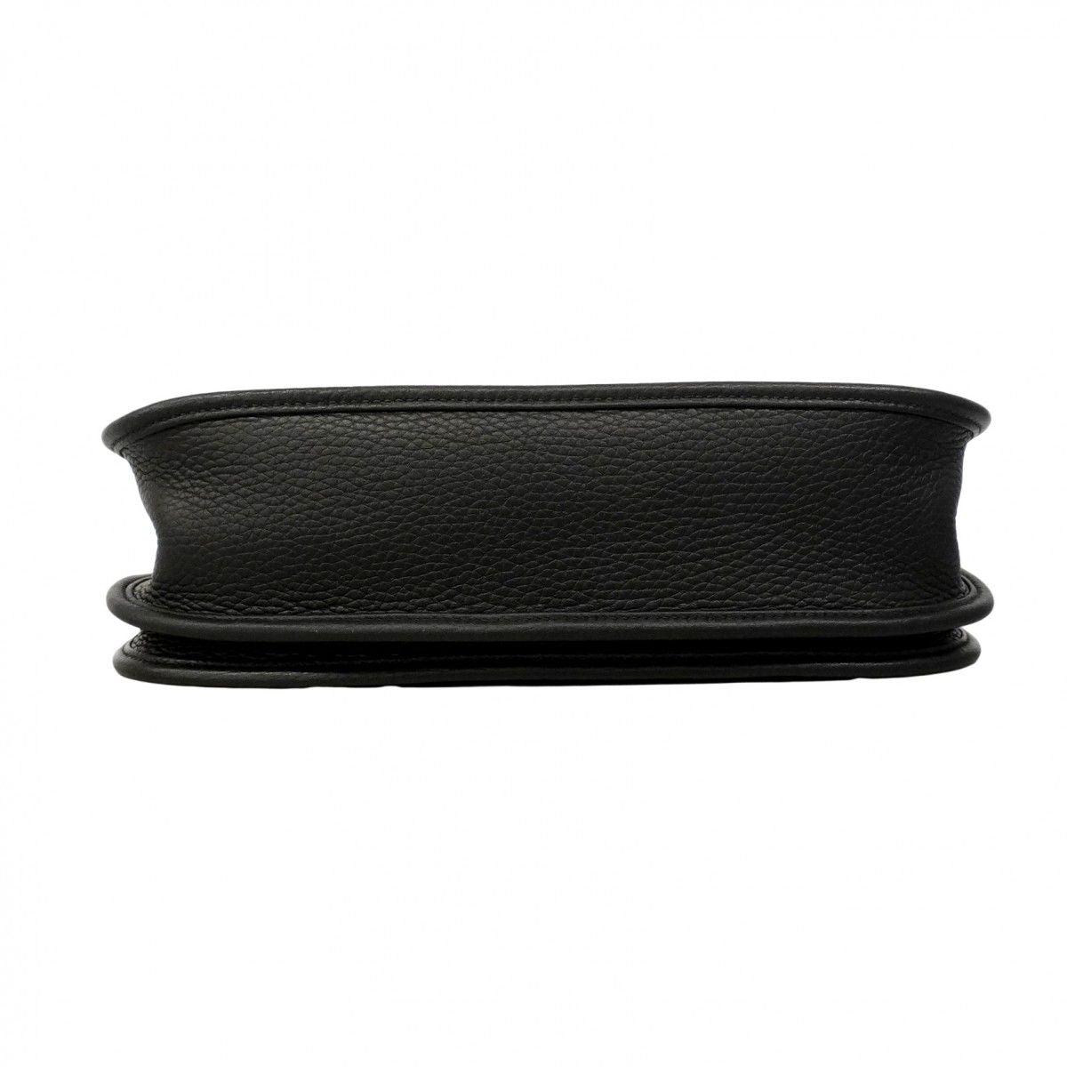 Hermes Shoulder Bag Evelyne PM Taurillon Black Silver — view 3