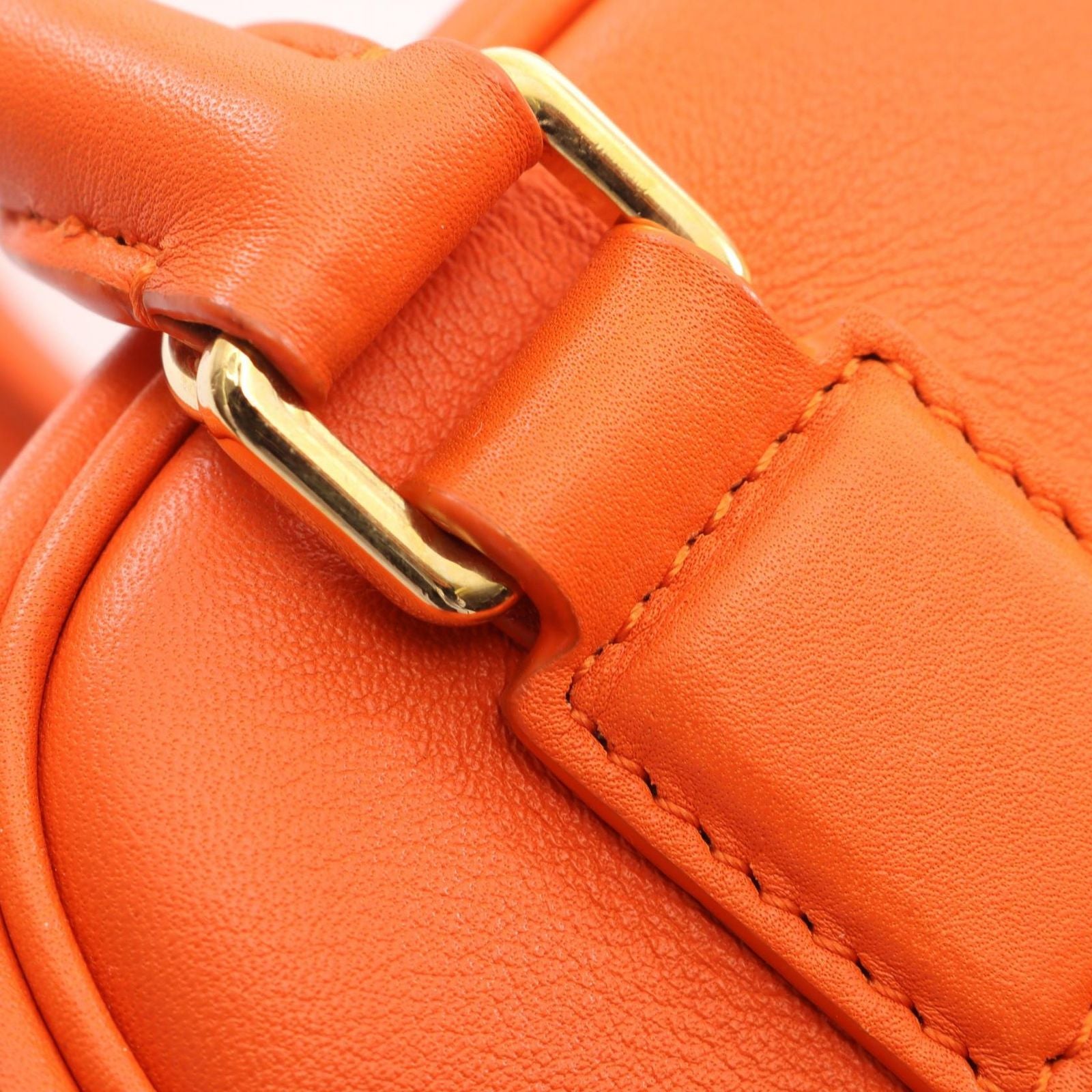 Loewe Handbag Amazona 16 2-Way Orange Leather Square — view 8