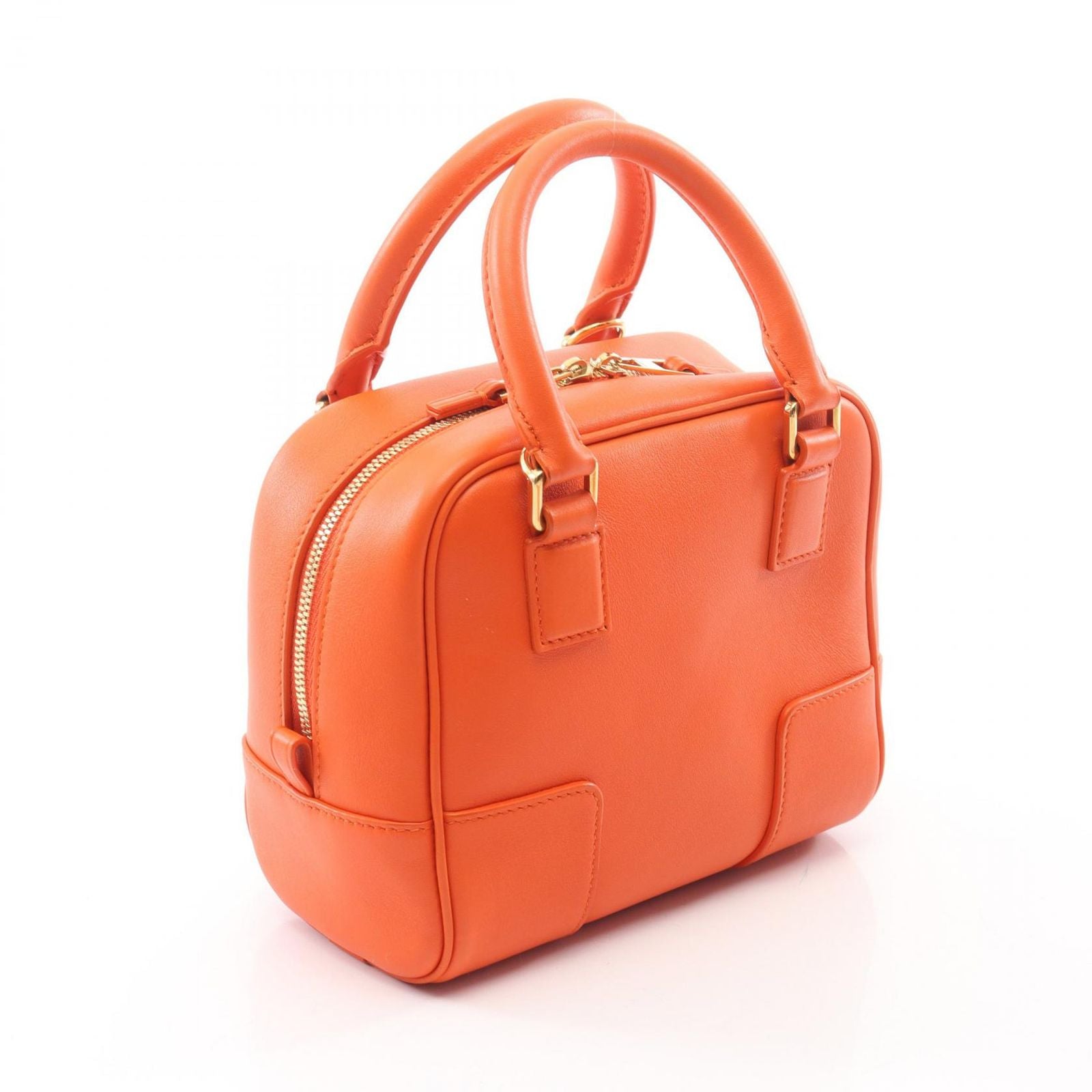 Loewe Handbag Amazona 16 2-Way Orange Leather Square — view 2
