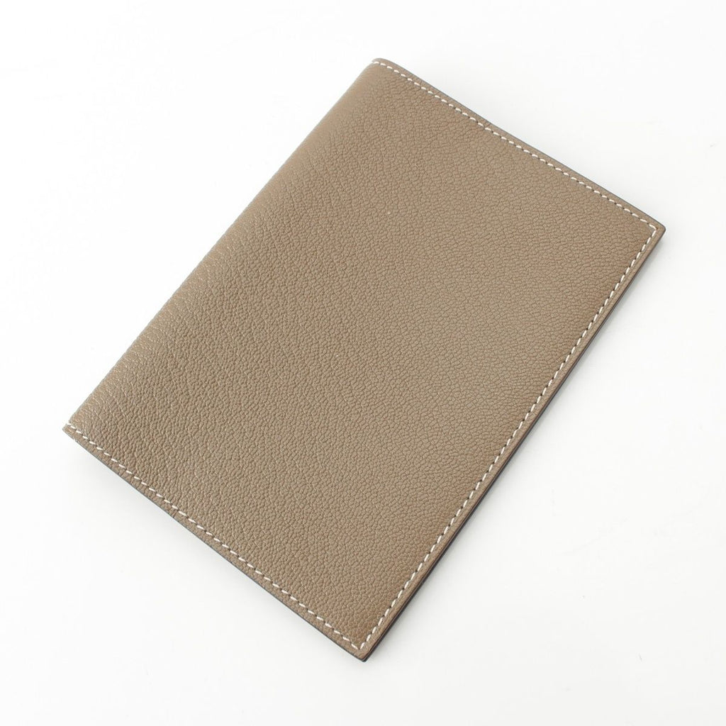 Hermes Agenda GM Chevre Notebook Cover Etoupe — view 3