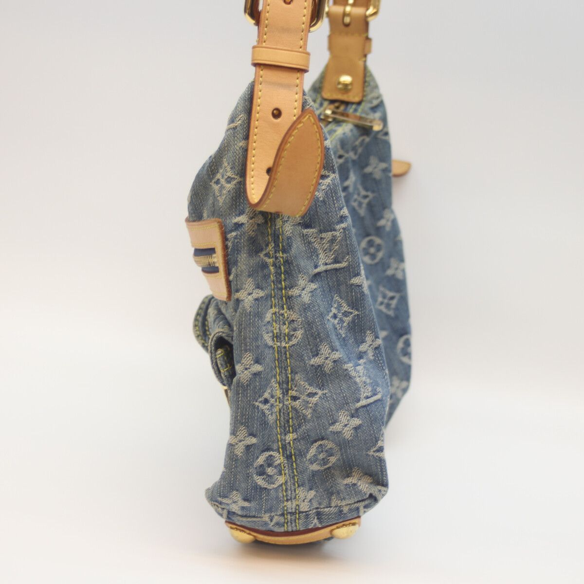 Louis Vuitton 06 Monogram Denim Baggy PM Long Strap — view 2
