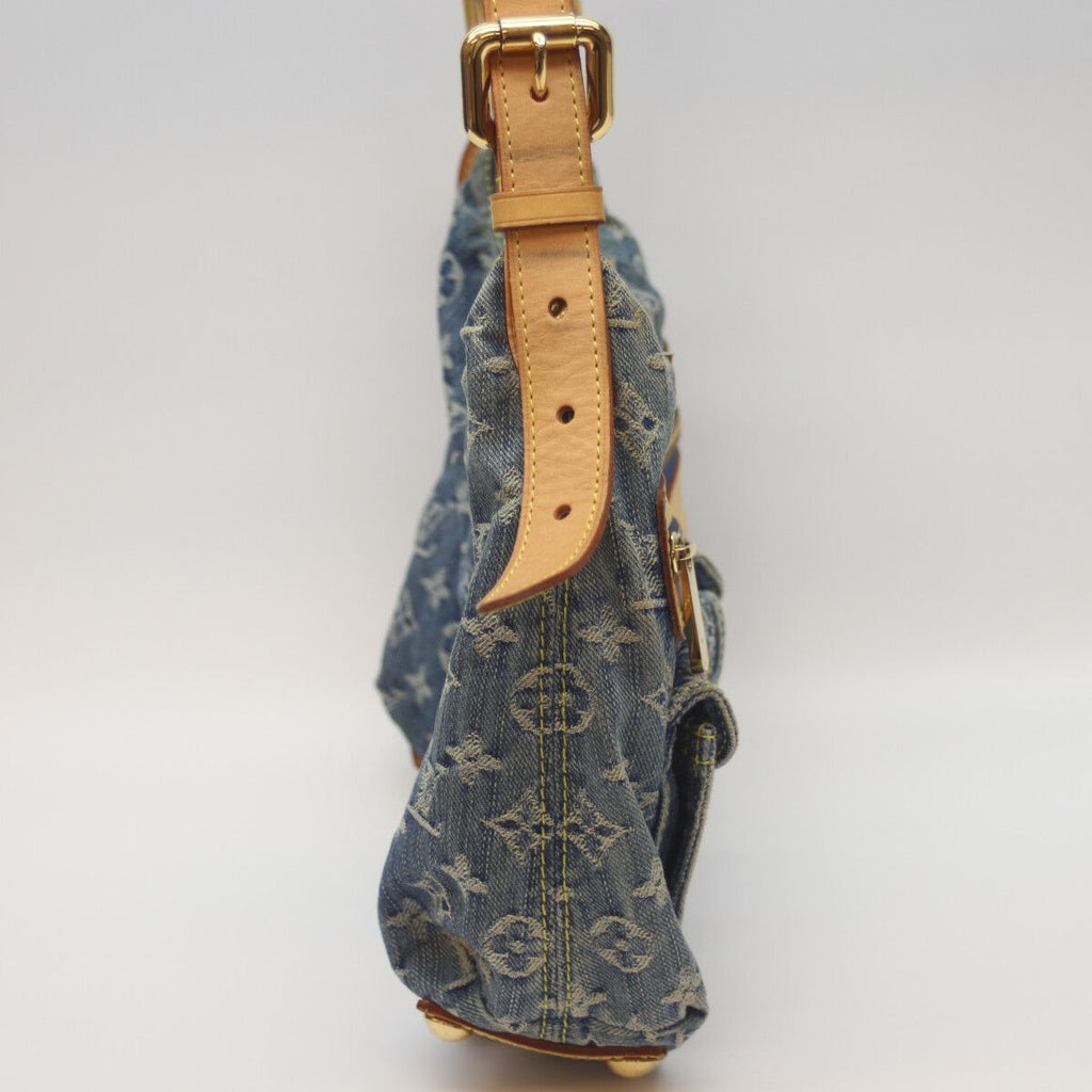 Louis Vuitton 06 Monogram Denim Baggy PM Long Strap — view 4