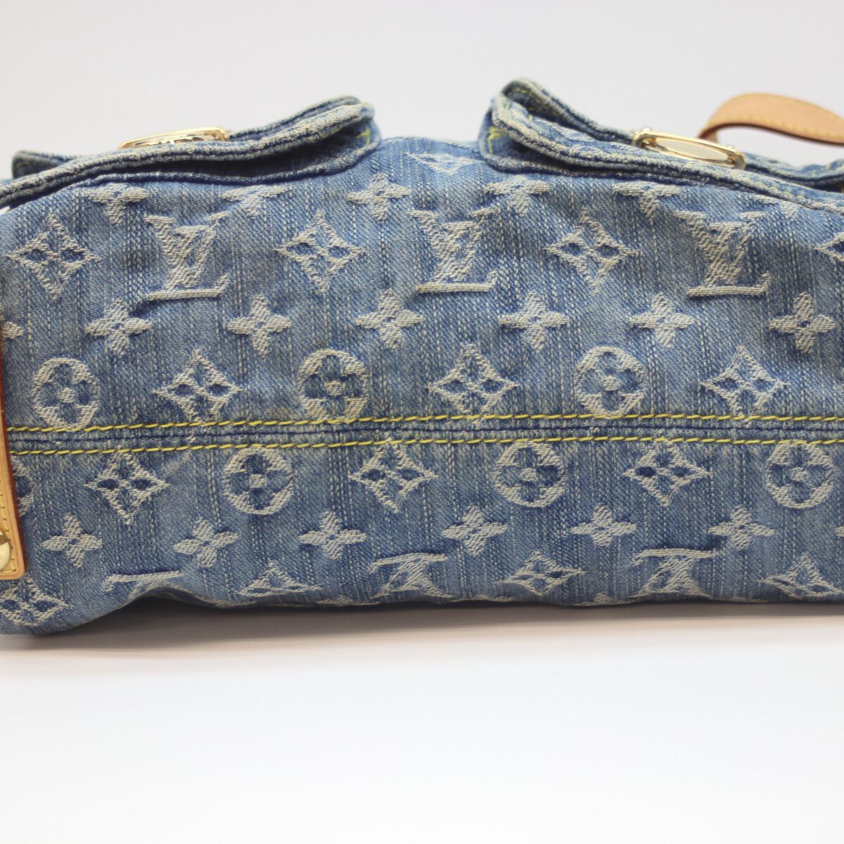 Louis Vuitton 06 Monogram Denim Baggy PM Long Strap — view 5