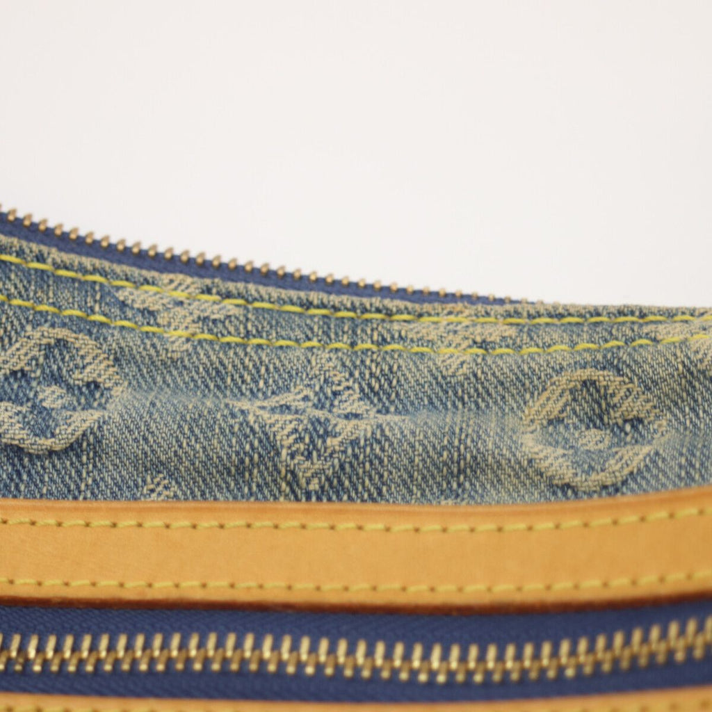 Louis Vuitton 06 Monogram Denim Baggy PM Long Strap — view 8