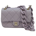 Chanel Lavender Caviar Shoulder