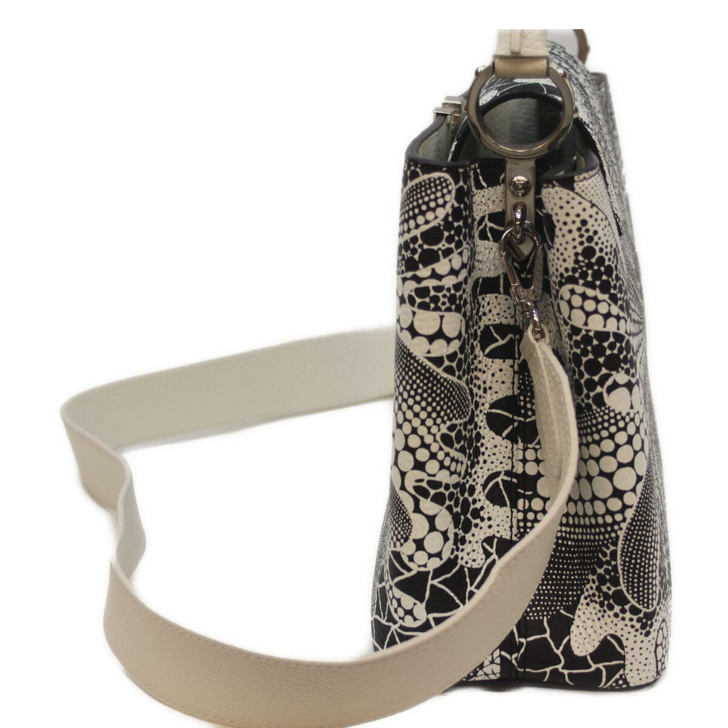 Louis Vuitton Yayoi Kusama Taurillon Psychedelic Flower Noir Blanc Capucines — view 2