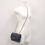 Chanel Navy Lamb Quilted 20 Single Flap — view 3
