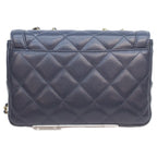 Chanel Navy Lamb Quilted 20 Single Flap — view 5