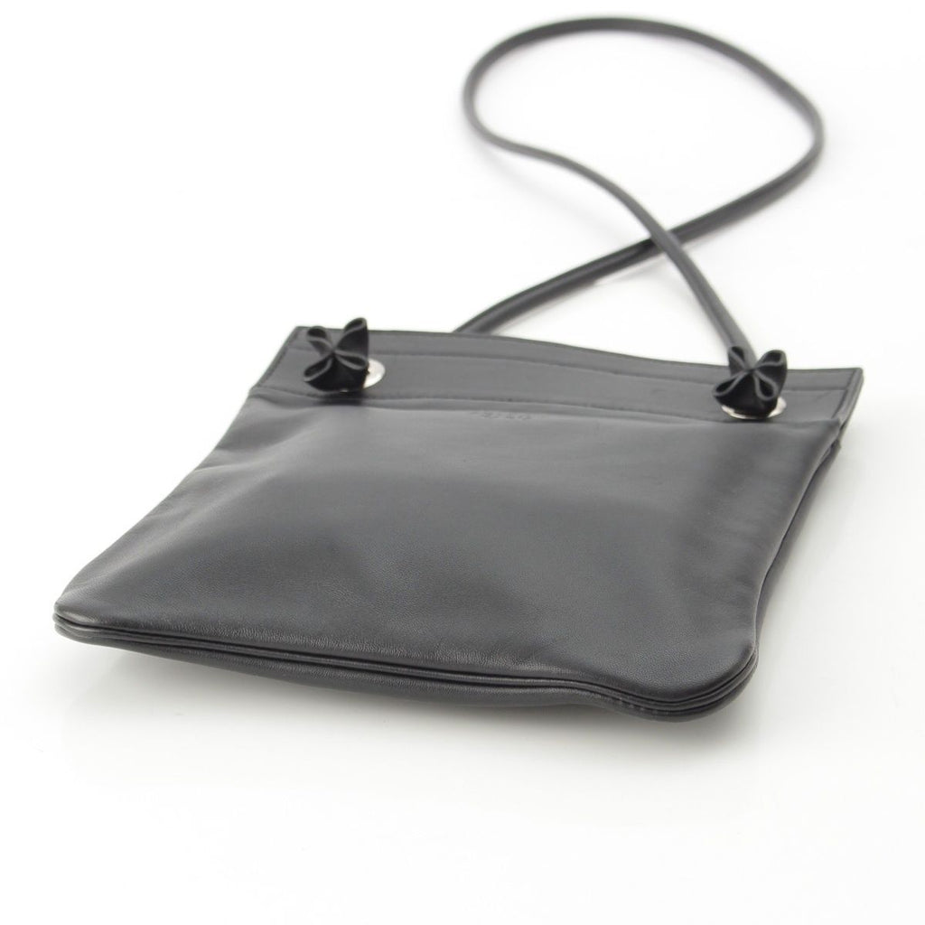 Hermes Aline Mini Swift Leather Shoulder Bag Noir Black — view 5