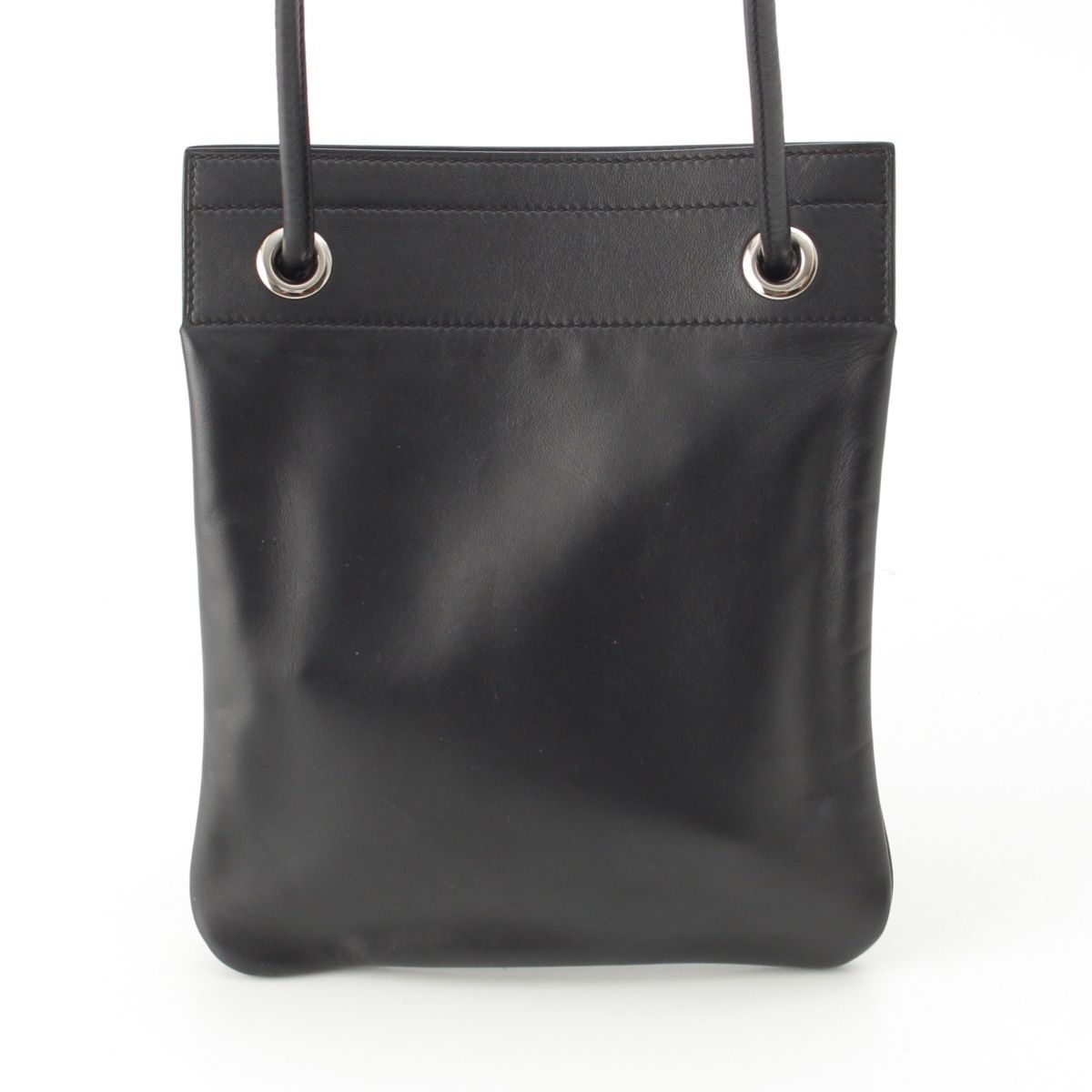 Hermes Aline Mini Swift Leather Shoulder Bag Noir Black — view 4