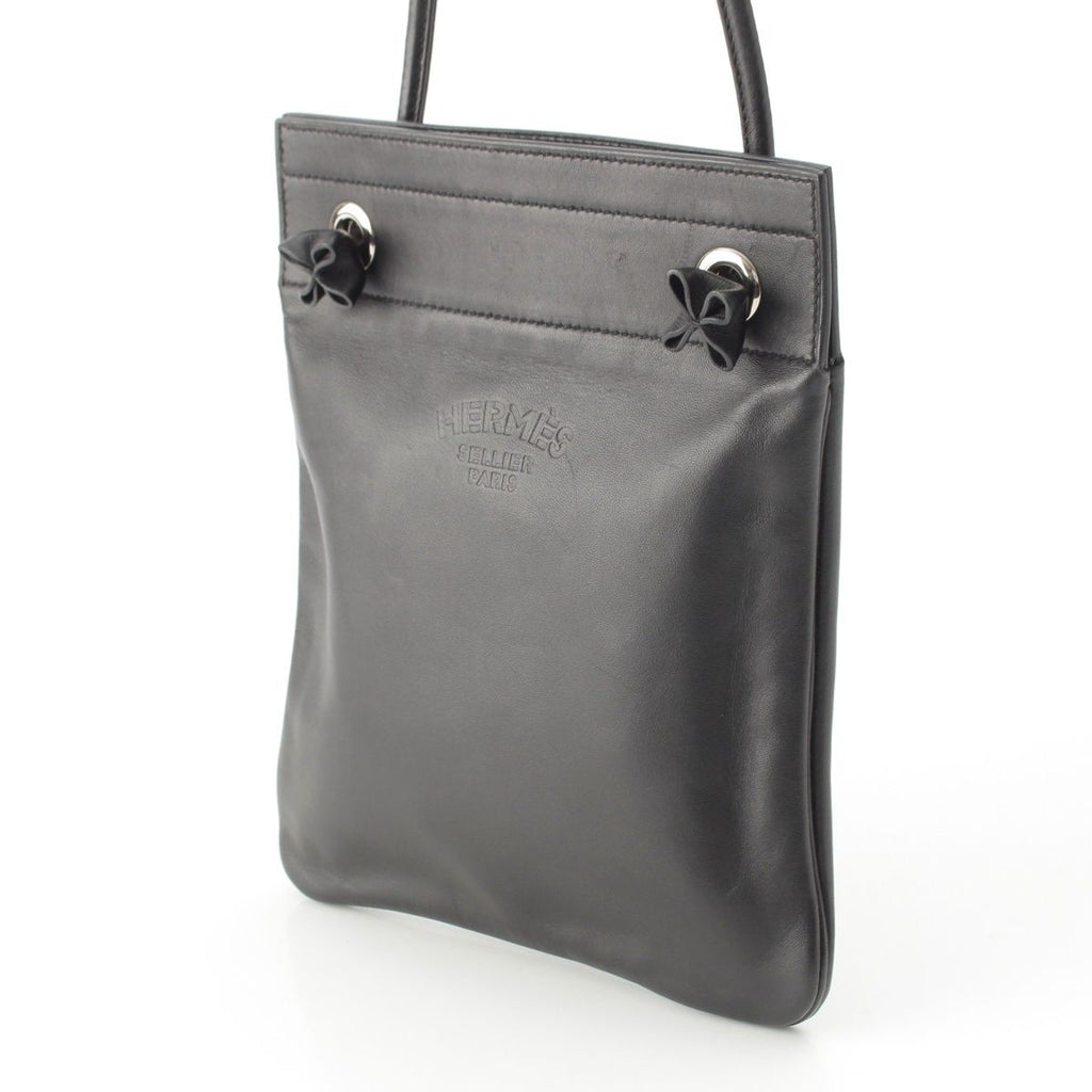 Hermes Aline Mini Swift Leather Shoulder Bag Noir Black — view 2