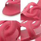Hermes Aloha Lava Flat Sandals Red — view 8