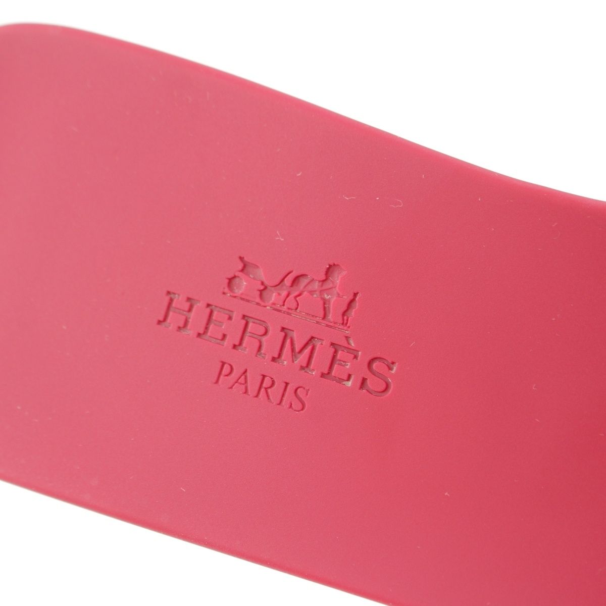 Hermes Aloha Lava Flat Sandals Red — view 7