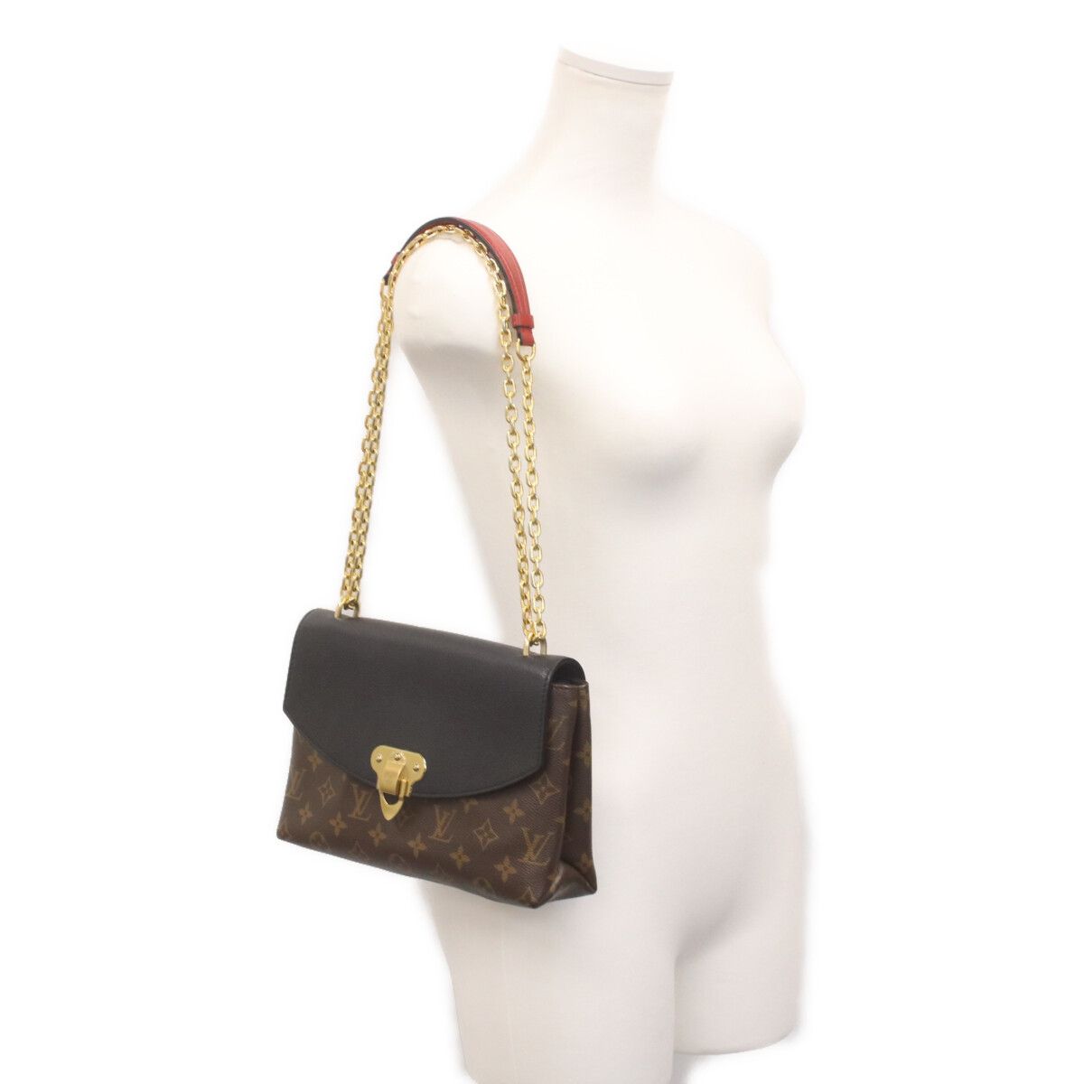 Louis Vuitton Monogram Taurillon Noir Saint Placide Shoulder — view 2