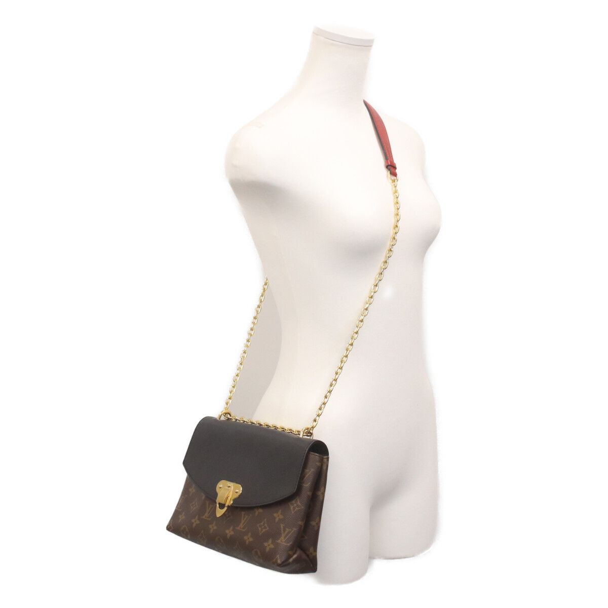 Louis Vuitton Monogram Taurillon Noir Saint Placide Shoulder — view 3