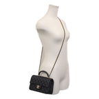 Chanel Navy Lamb Quilted 20 Top Handle Chain — view 7