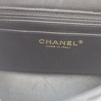Chanel Black Vintage Calf Gold Quilted 2.55 Mini Chain Handbag — view 8