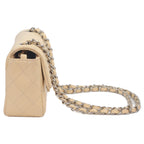 Chanel Beige Caviar Silver Mini Quilted 20 Shoulder — view 2