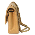 Chanel Beige Lamb Gold Quilted 25 Shoulder — view 2