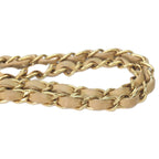 Chanel Beige Lamb Gold Quilted 25 Shoulder — view 9