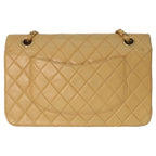 Chanel Beige Lamb Gold Quilted 25 Shoulder — view 3
