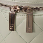 Chanel Lime Green Gold Lamb Trendy CC 2-Way Vanity — view 8