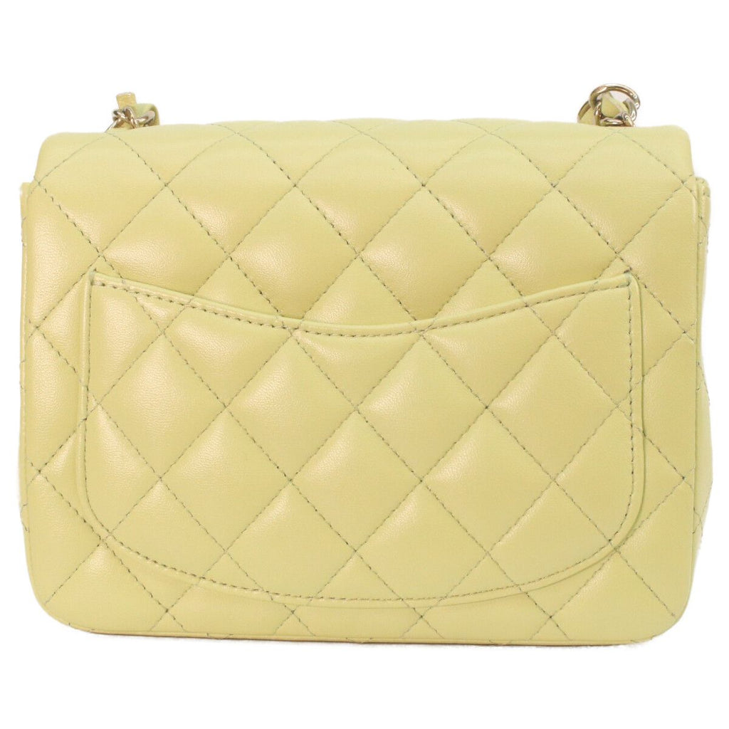 Chanel Pistachio Rum Gold Mini Quilted 17 Shoulder — view 3