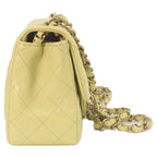 Chanel Pistachio Rum Gold Mini Quilted 17 Shoulder — view 4