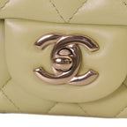 Chanel Pistachio Rum Gold Mini Quilted 17 Shoulder — view 6