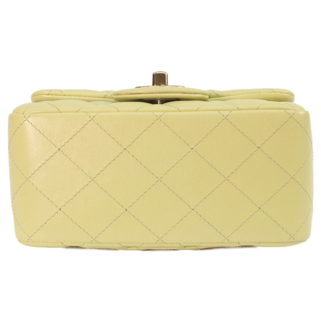 Chanel Pistachio Rum Gold Mini Quilted 17 Shoulder — view 5