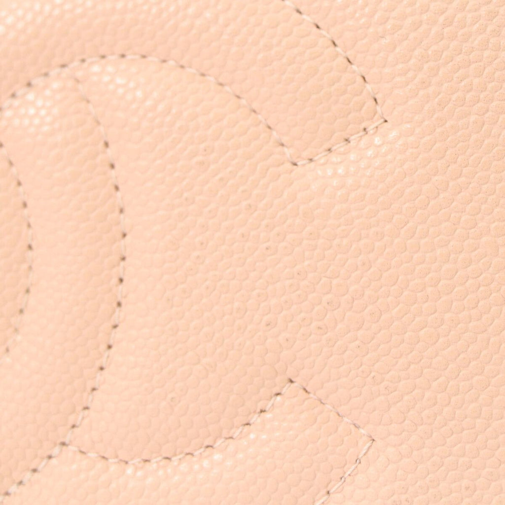 Chanel Pink Beige Caviar Gold Chain Vanity — view 8